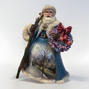 Thomas Kinkade Old World Santa Christmas Journey’s End 4.5” 2003 Ashton Drake